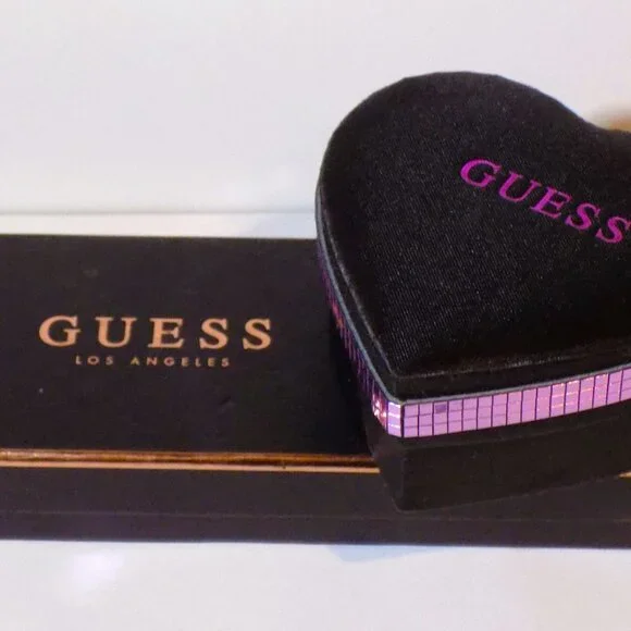 Lot 2 New Guess Interchangeable Brooch Choker & Crystal Flower Necklace Bundle - Picture 13 of 15